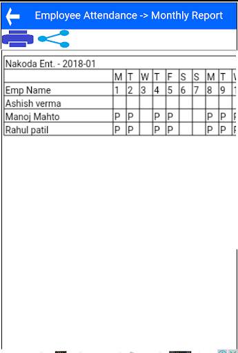 Attendance Register screenshot 3