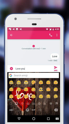 Love Keyboard Theme Wallpaper screenshot 3
