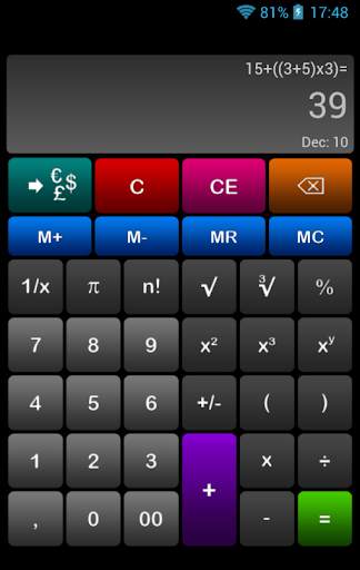 7Calc (Calculator & Converter) screenshot 2