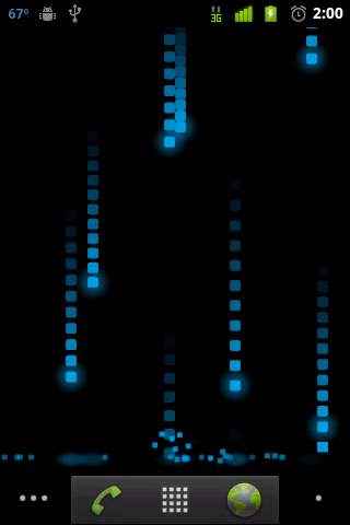 Pixel Rain Live Wallpaper screenshot 1