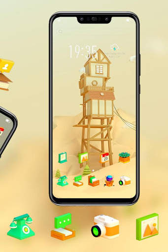 Tema rumah kuning untuk galaxy mate redmi screenshot 3