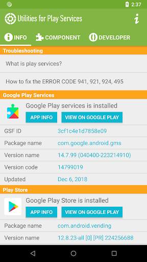 Utilities for Play Services screenshot 1