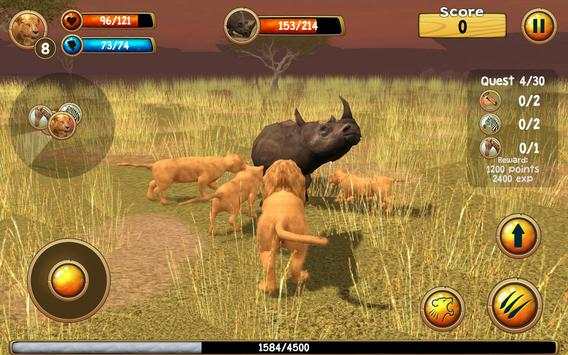Wild Lion Simulator 3D 3 تصوير الشاشة