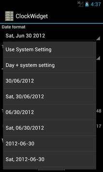 Blazing Skies Clock Widget скриншот 4