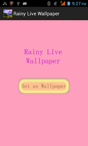 Rainy Live Wallpaper! screenshot 1