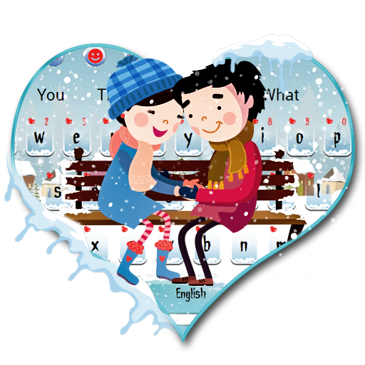 Winter Couple Keyboard Theme icon