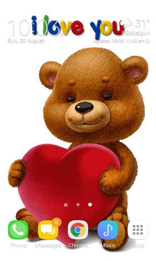 Teddy Heart Live Wallpaper screenshot 3