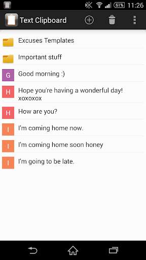 Message Templates Free screenshot 1