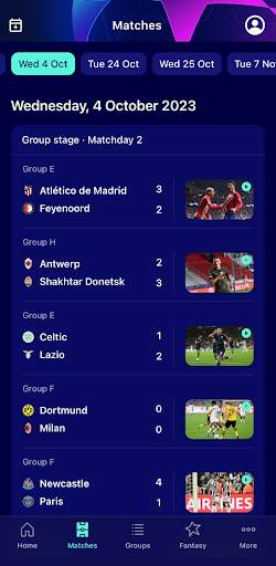 Champions League Official screenshot 2