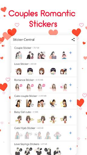 Couple Love Stickers for Whatsapp - WAStickerApps screenshot 2
