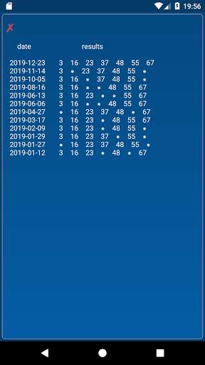 KENO - combinations statistics screenshot 5