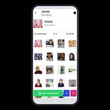 Jimin Stickers for WhatsApp screenshot 5