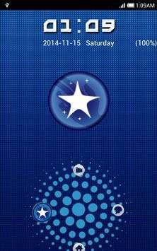 Blue Ring Go Locker Theme 4 تصوير الشاشة