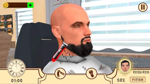 Barber Hair Salon Shop - Beard Cut game screenshot 4