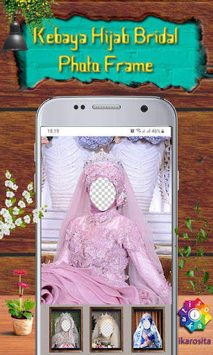 Kebaya Hijab Bridal Photo Frame screenshot 1