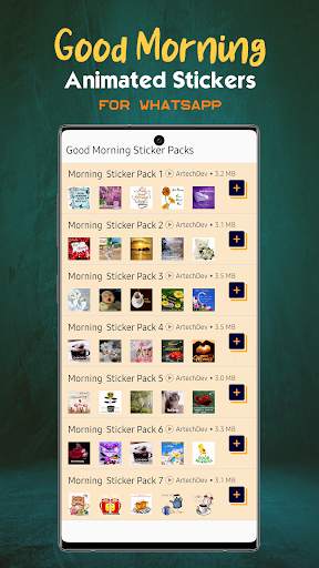 Good Morning Animated Stickers For WhatsApp screenshot 2