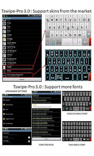 TSwipe-Pro keyboard स्क्रीनशॉट 2