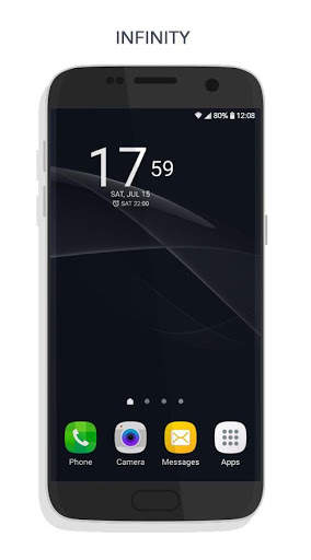 S8 Live Wallpaper Xperia Infinity Silk screenshot 4