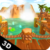 Lagoon &amp; Waterfall 3D HD LWP icon