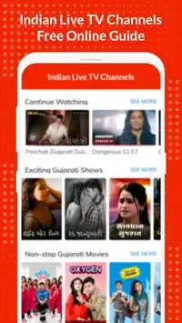 Indian Live TV Channels Free screenshot 1