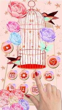 Pink Bird Themes 3D Wallpapers screenshot 2