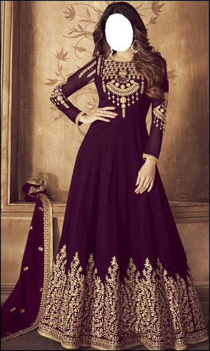 Women Girls Anarkali Frock Photo Editor New screenshot 5