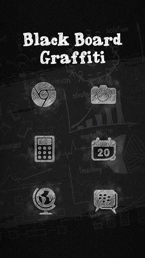 Black Board Graffiti Theme screenshot 1