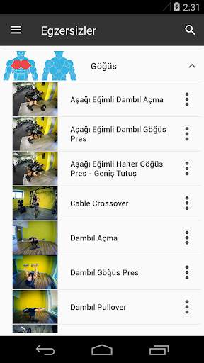 Gym App fitness trainer screenshot 1