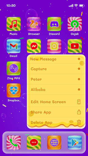 Wow Candy Sweet Icon Pack screenshot 5