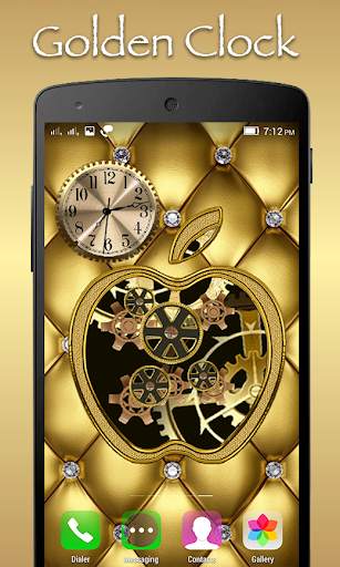 Golden Apple Clock Live WallPa screenshot 5