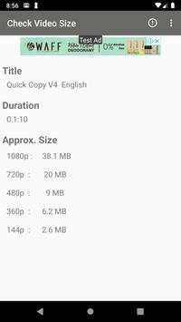 Check Video Size: For YouTube Videos screenshot 4