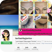 Lavi Lash By Janice: Instagram icon