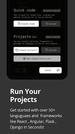 Dcoder, Compiler IDE :Code & Programming on mobile screenshot 3