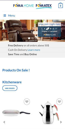 Fomahome Online Shop screenshot 1