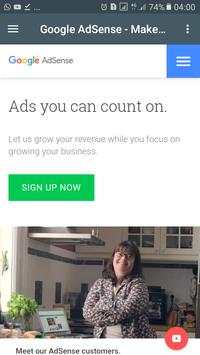 Admob account adsense screenshot 1