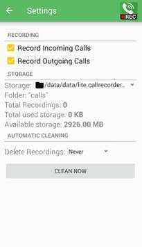 Lite Call Record screenshot 2