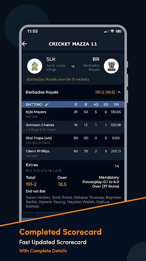 Cricket Mazza 11 Live Line screenshot 8