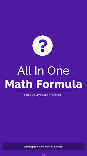 All in One Math Formula - Best Math Formula App screenshot 1