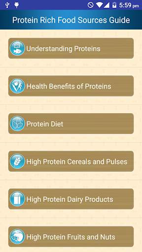 Protein Rich Food Source Guide screenshot 1