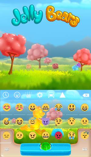 Jelly Bears Animated Keyboard   Live Wallpaper screenshot 4