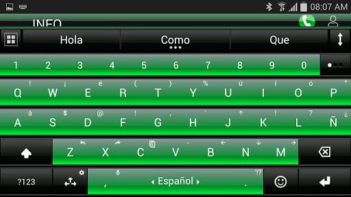 THEME FOR AI TYPE BLACK GREEN screenshot 4