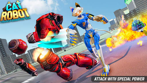 Cat Robot Transform Wars: Multi Robot Games screenshot 1