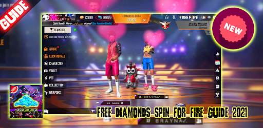 Free Diamonds Spin For Fire Guide 2021 screenshot 1