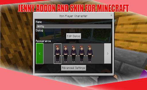 Minecraft Jenny Addon Mod screenshot 4