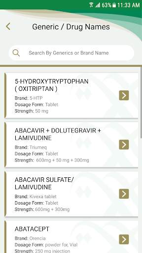 MOH Formulary screenshot 4