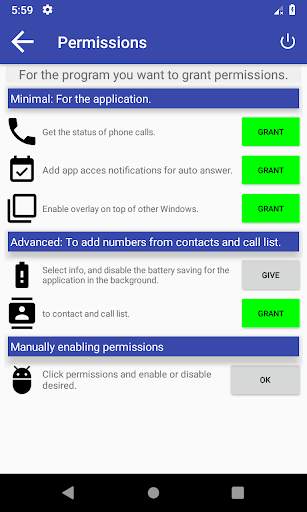 Auto answer & callback (hands free) screenshot 6