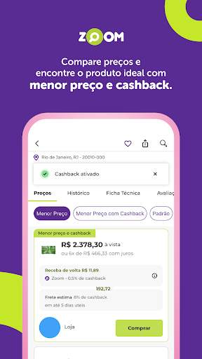 Zoom: Cashback e Menor Preço screenshot 3