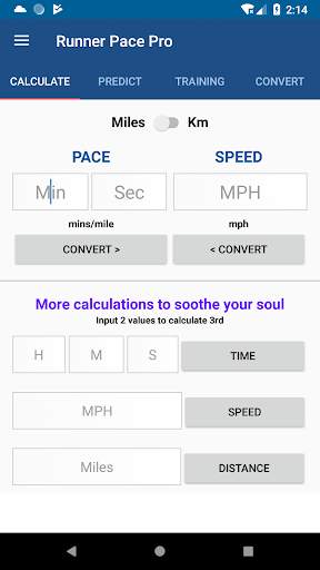 Pace Calculator Pro Running App FREE by StripeFit 1 تصوير الشاشة