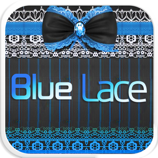 Blue Lace Emoji Keyboard Theme icon