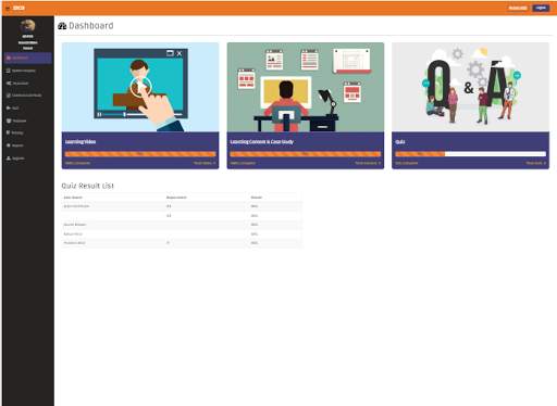ZICO LMS screenshot 2